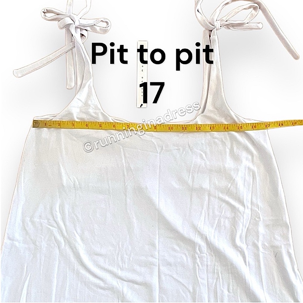 NWT Revolve X Susana Monaco Tie Strap Flare Mini Dress Color Sugar White Medium - Picture 11 of 13